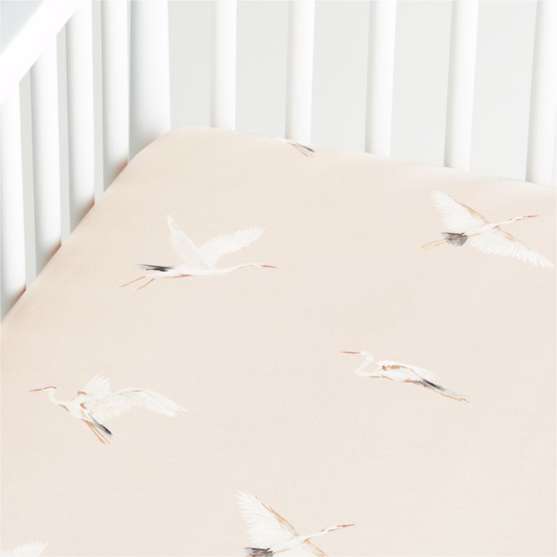 Organic Egret Crib Fitted Sheet + Reviews | Crate & Kids added by Emily Perdue