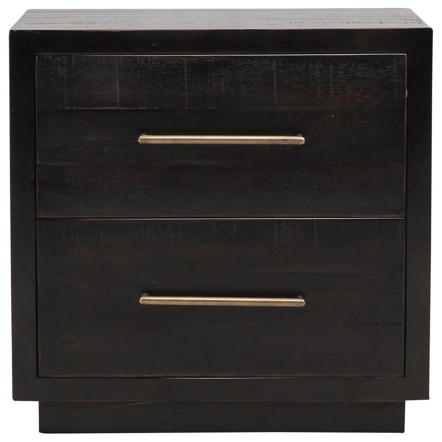 Dorwin Industrial Loft Espresso Brown Wood 2 Drawer Nightstand added by Arden Taylor