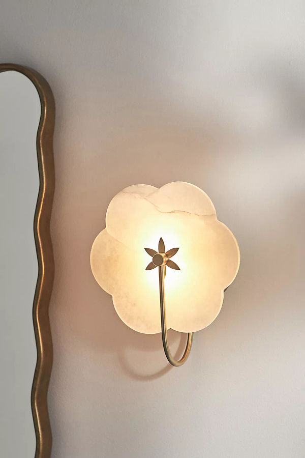 Leela Alabaster Bath Sconce added by Emily York