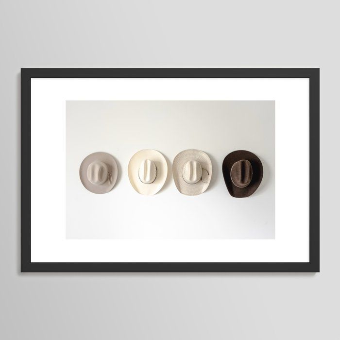 Cowboy Hat Wall Framed Art Print by Brooks Capewell Photography | Society6 added by Hannah McKernan