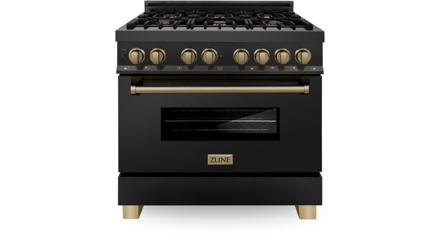 ZLINE RABZ-36-CB Autograph 36" Gas Burner Electric Oven | Build.com added by Holly Larzelier