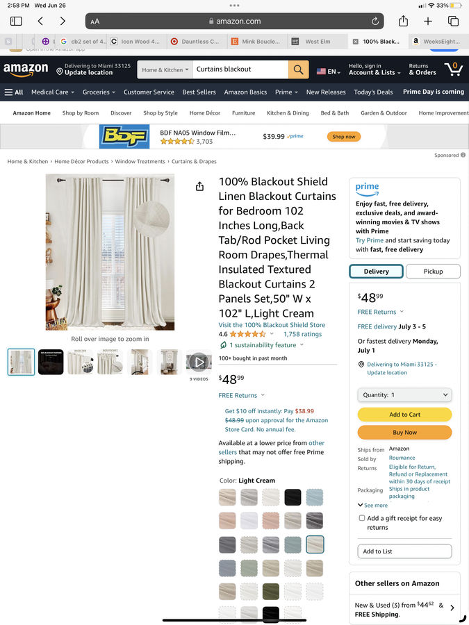 Curtains added by Leydi Ortega