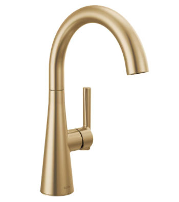 Delta Champagne Bronze Single Handle Bar and Prep Kitchen Faucet Item #6280456 | Model #14882LF-CZ added by Kristina Blackford