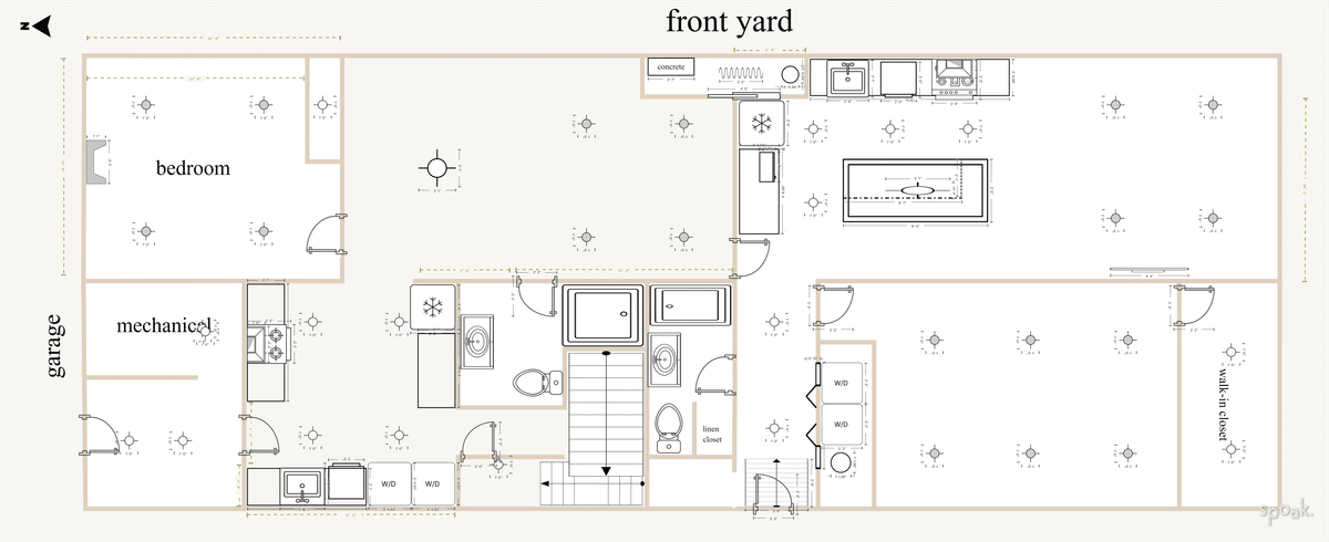 Multi Story Apartment Layout designed by Jamie Quinn