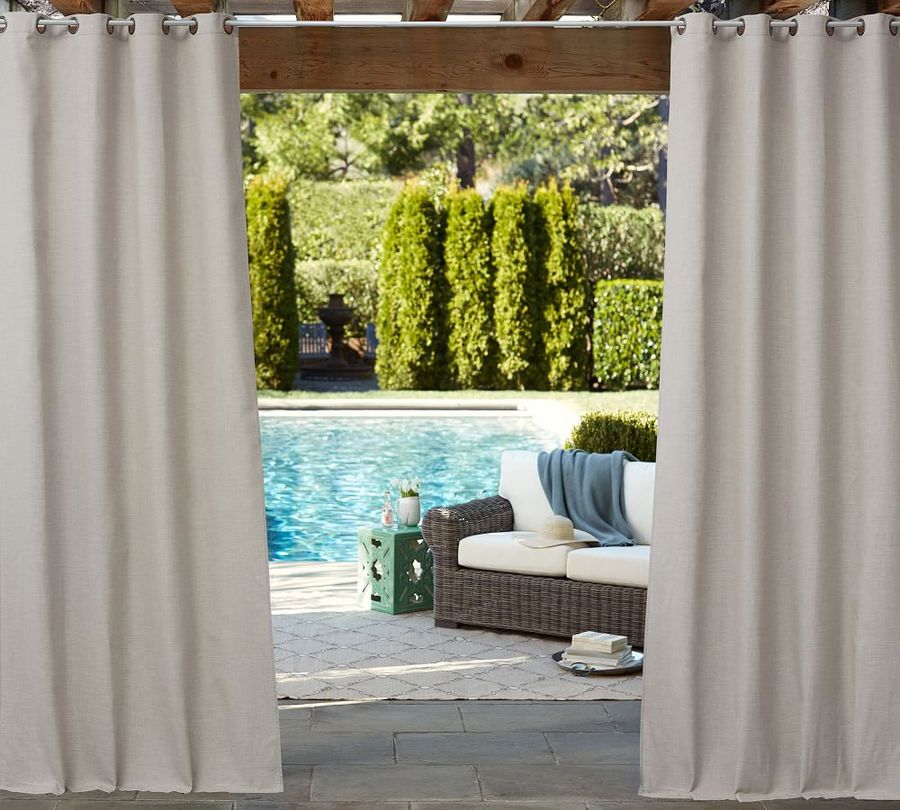 Sunbrella® Solid Outdoor Grommet Curtain added by Morgan Hatch