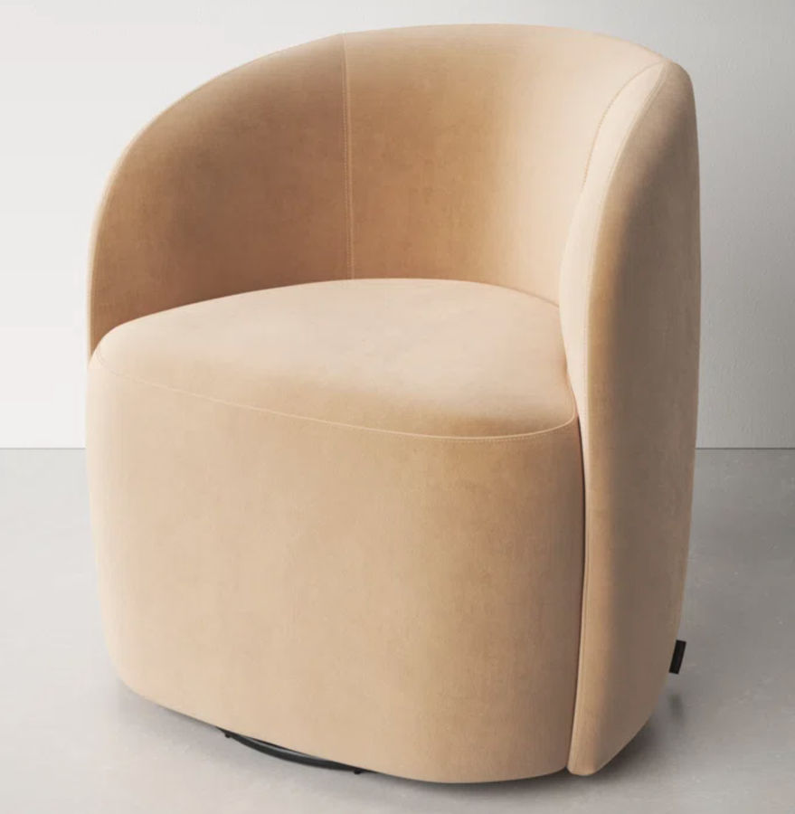 Deon Upholstered Swivel Barrel Chair added by Tahmeed Chowdhury