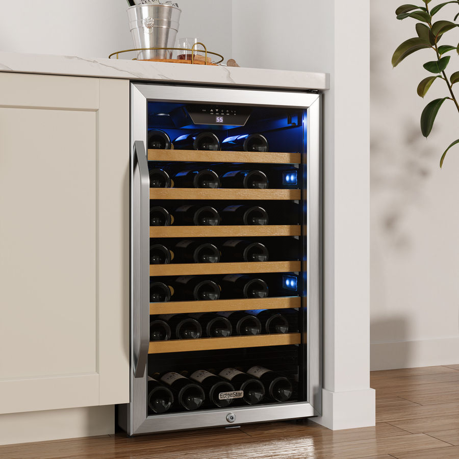 EdgeStar 44 Bottle Single Zone Freestanding Wine Refrigerator & Reviews | Wayfair added by HELEN SALGADO