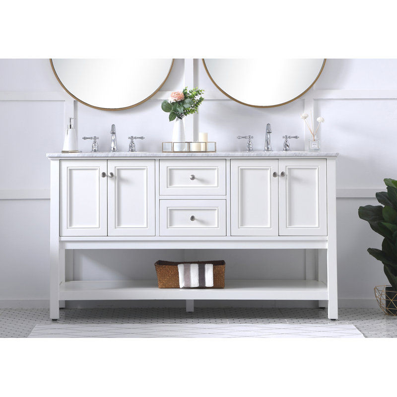 Anjie 60'' Double Bathroom Vanity added by Yvette Lemieux