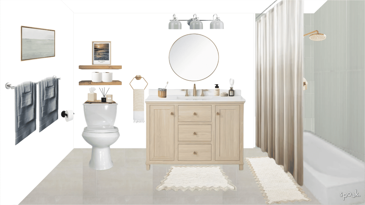 Bathroom Inspo designed by Ashley McCain