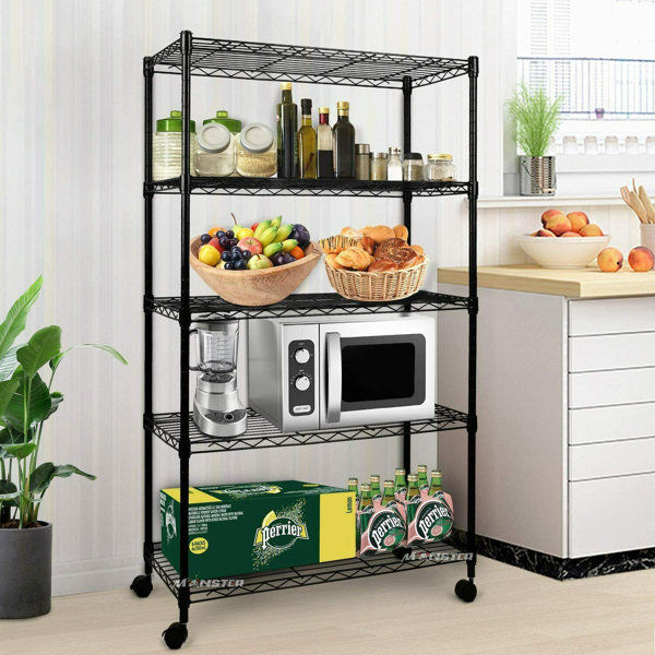 Goram 61" H x 29" W x 14" D Shelving Unit added by Rescued Room Design