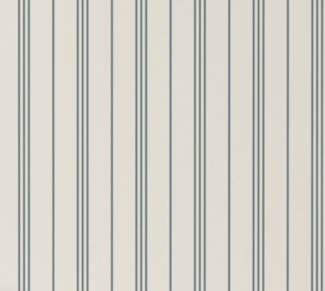 small scale // classic ticking stripes - Wallpaper | Spoonflower added by christine M