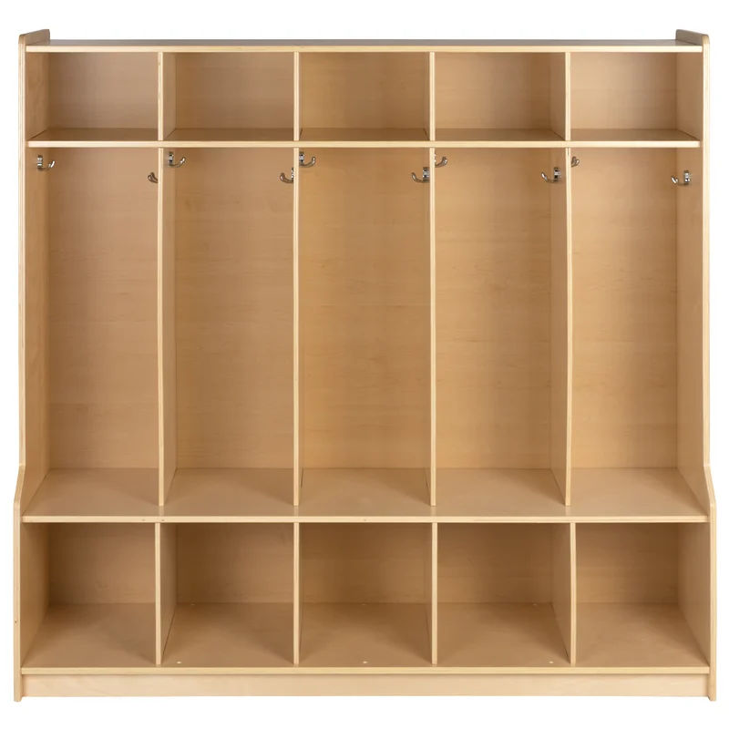 Flash Furniture Serena Wood School Coat Locker with Bench, Cubbies and Storage Organizer Hook & Reviews | Wayfair added by Andrea Medina Shibi