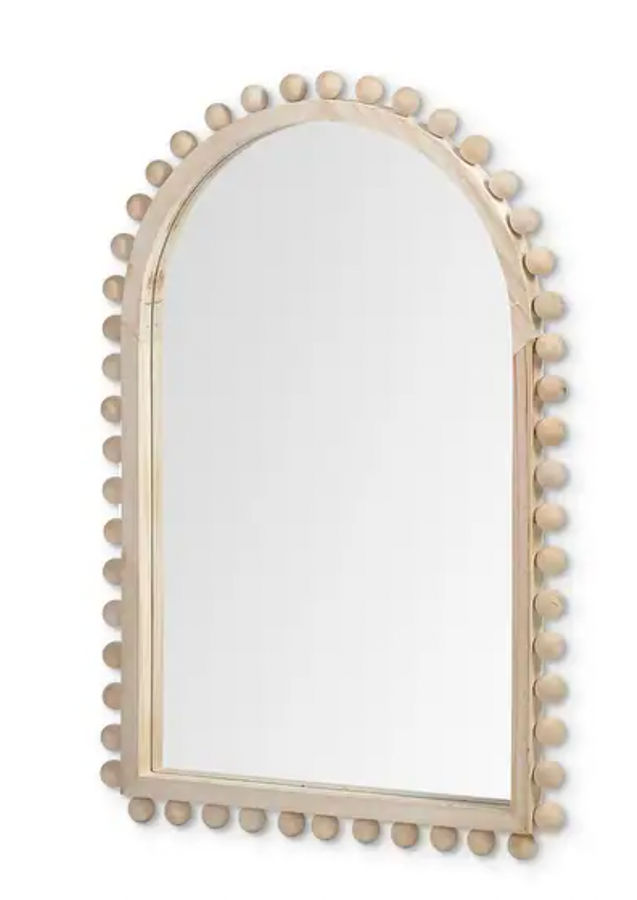 Leeds Solid Wood Arched Frame With Beads Rectangular Mirror - 35" x 23" - Bed Bath & Beyond - 34556724 added by Courtney Hubscher