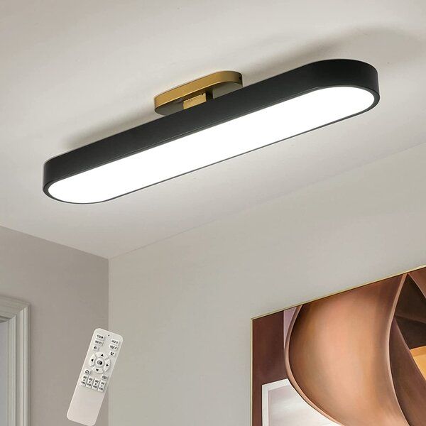 Acrylic LED Semi Flush Mount added by Rescued Room Design