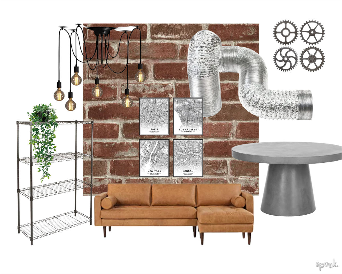 Kitchen + Living Room Inspiration designed by Nikoletta Moutsopoulos