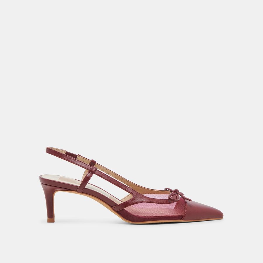 KANDI HEELS MAROON MESH added by Kristina Blackford