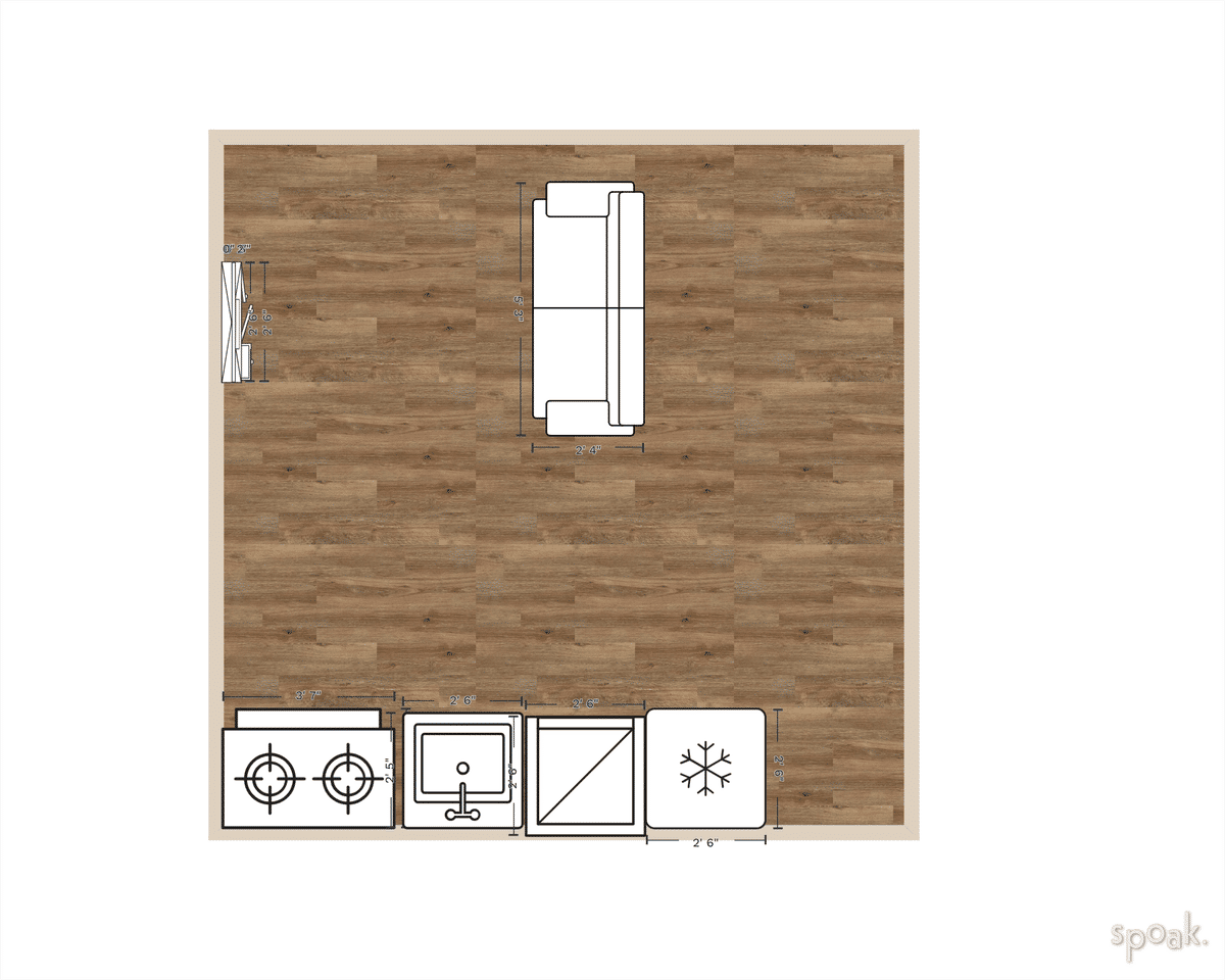 Kitchen Layout designed by Miora Finaritra Karen Andriamanga