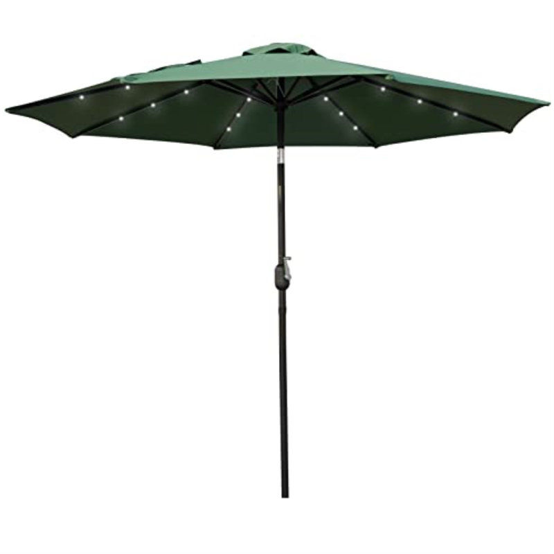 Arlmont & Co. Franzius 8.86' Patio Market Umbrella with Solar Led Lights added by sallie tyler