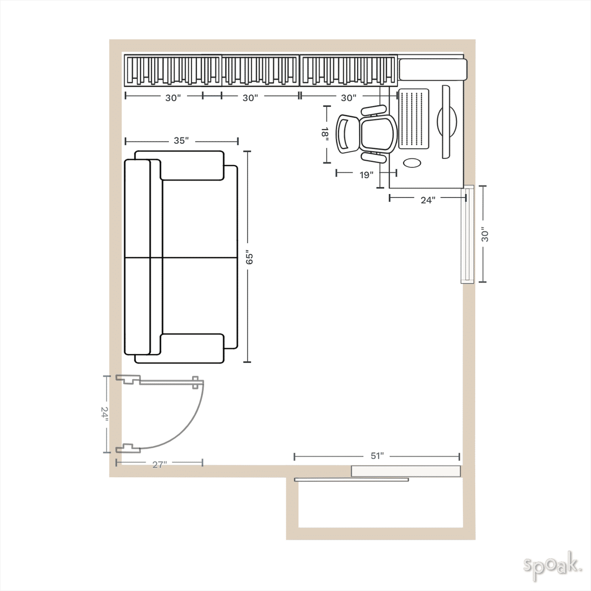 Play Room Layout designed by Sean Devlin