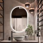 23.6 in. W x 35.43 in. H Oval Frameless LED Light Bathroom Vanity Mirror added by Hayley Andreesen