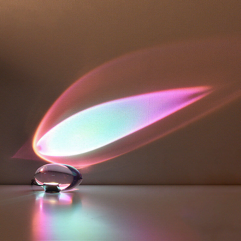 Creative Crystal Projection Angel Eye LED Table Lamp added by Sarah Jackson