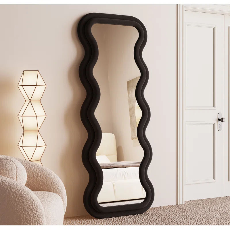 Ivy Bronx Benites Wavy Mirror Full Length Mirror & Reviews | Wayfair added by sofia D
