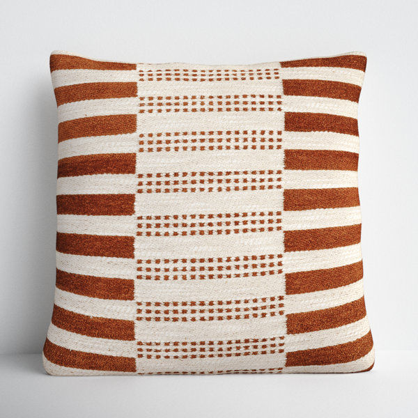 Kella Striped Cotton Reversible Throw Pillow added by Kira Byler