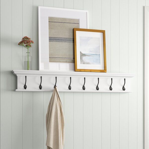 Angellique Solid Wood Wall Mounted 8 - Hook Coat Rack added by Sarah Jackson