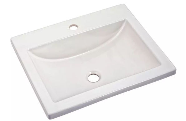 Studio® 21-1/4 in. Drop-in Rectangular Vitreous China Bathroom Sink in White added by Tracy McGuire