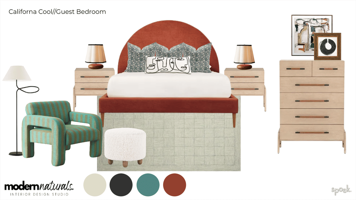 Bedroom Inspiration designed by Modern Naturals Design Studio