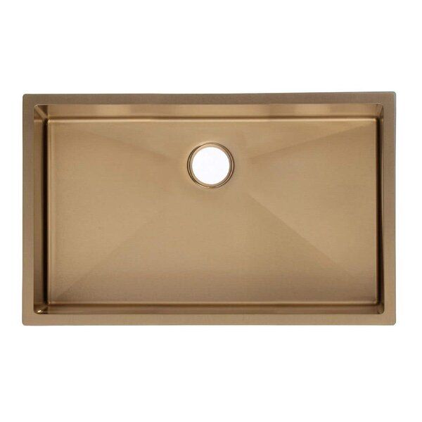 32'' L Undermount Single Bowl Stainless Steel Kitchen Sink added by Shelley Cekirge