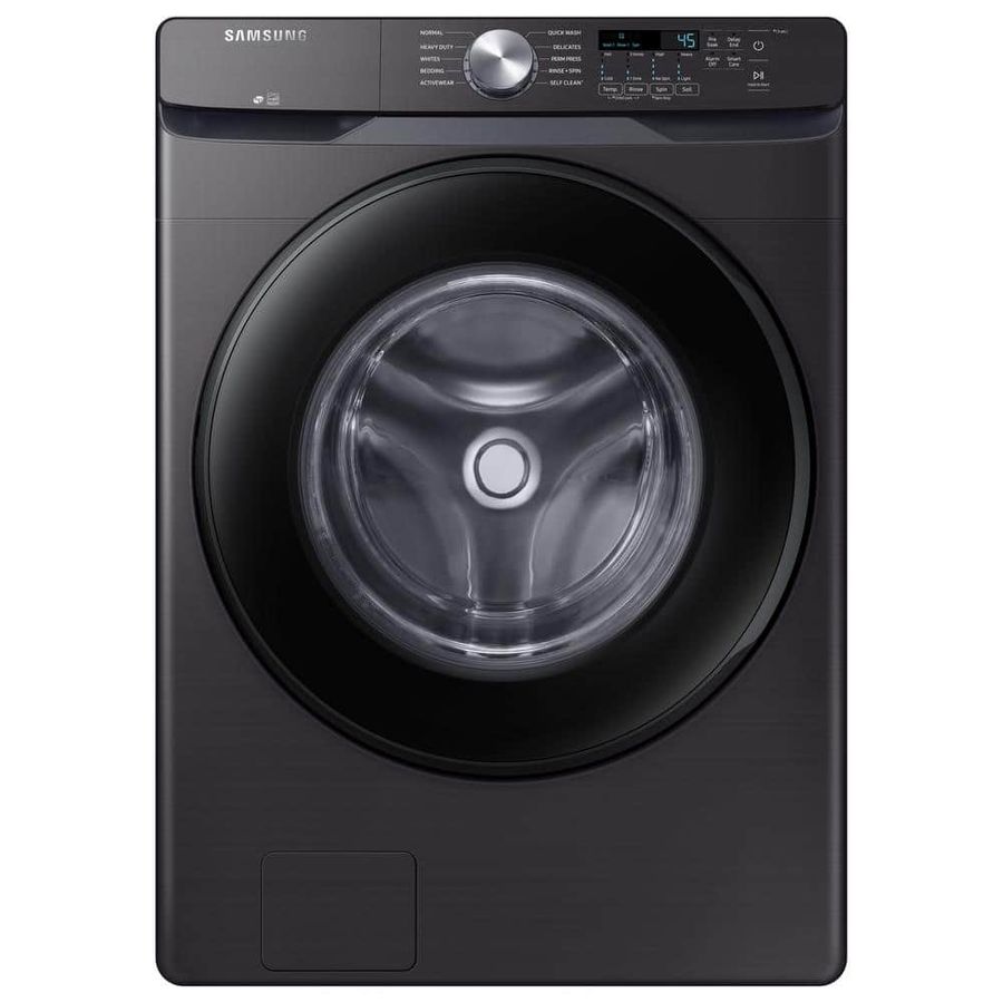 Samsung 4.5 cu. ft. Stackable Front Load Washer in Black Stainless Steel with End-of-Cycle Signal, Front Control WF45T6000AV - The Home Depot added by Zanneta Peart Bennett