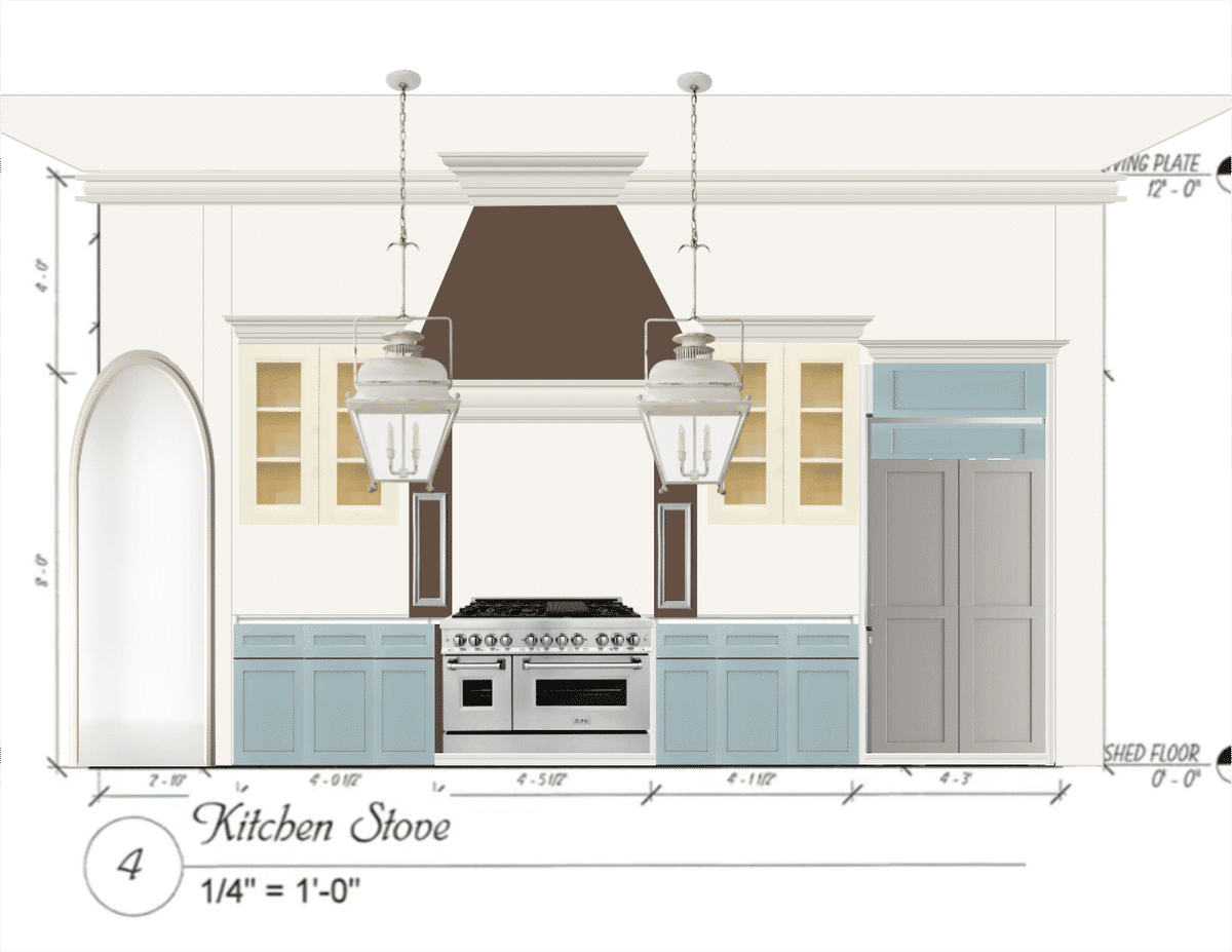 Kitchen + Living Room Inspiration designed by Lauren Meadows