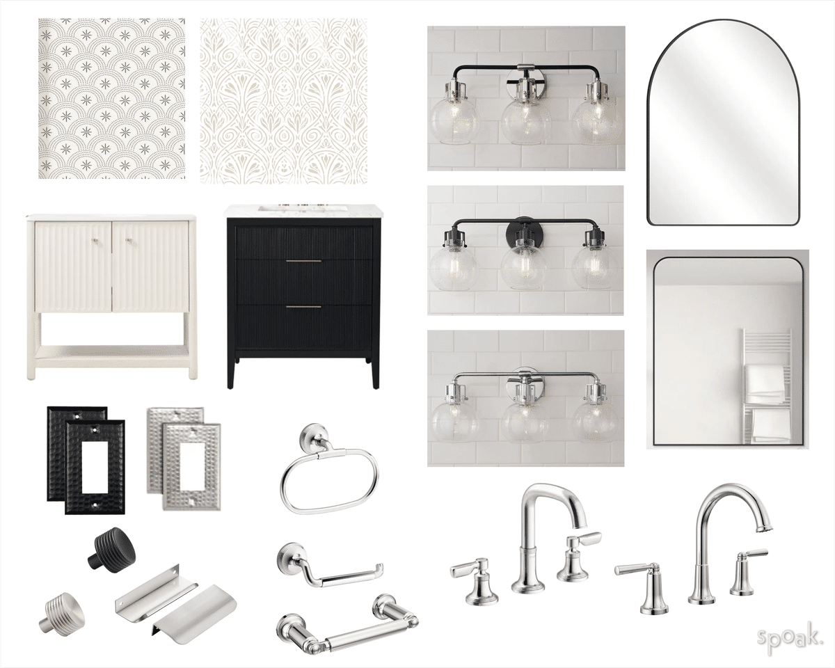 Primary Bathroom Inspiration designed by Jenni Winter