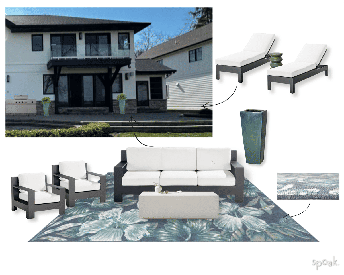 Gray Outdoor Inspo designed by Jessica Greer