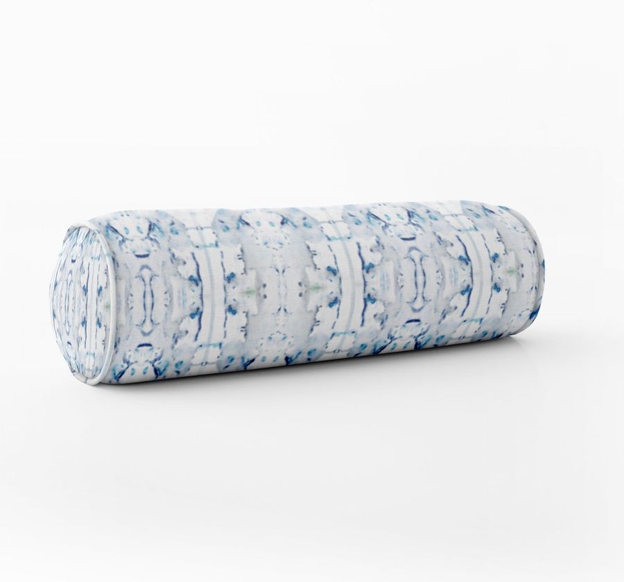 Blue Painterly Pillow Long Lumbar Pillow Bed Pillow Blue White - Etsy added by Spoak Member