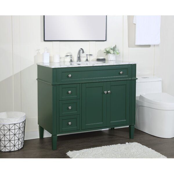 Belayneh 40'' Free-standing Single Bathroom Vanity with Marble Vanity Top added by Alyson Beermann