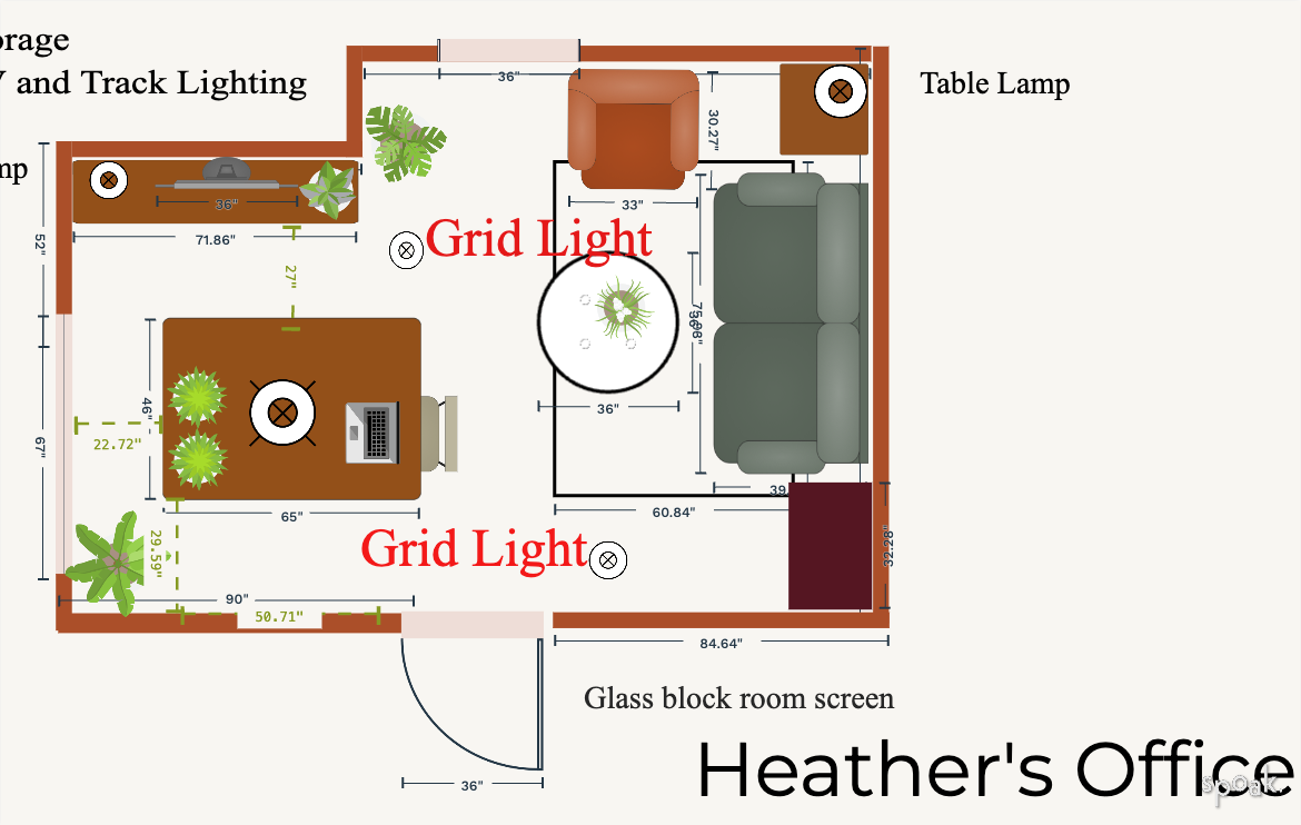 Living Room Layout designed by Sally Tolka
