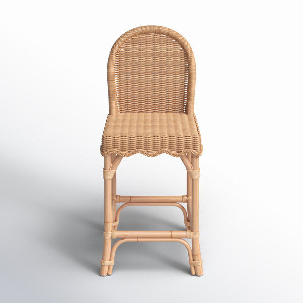 Lacie Rattan Scalloped Bar Stool added by Raquel Guerrero