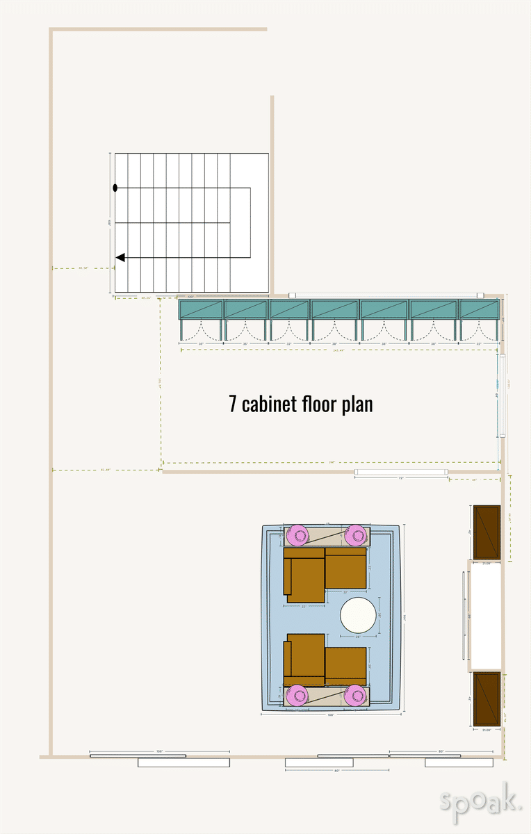 Living Room Plan designed by JESSICA FORTIER