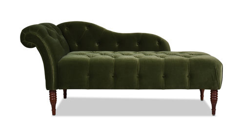 Samuel Tufted Chaise Lounge, Right Arm Facing, Olive Green added by Spoak Member
