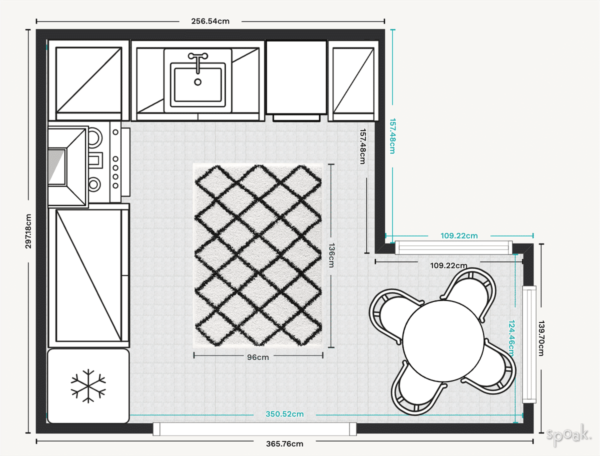 Kitchen Plan designed by Lisa Suteu