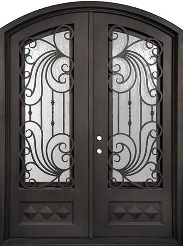 74" x 97" Coastal Breeze Prehung Iron Double Door Unit - Door Clearance Center added by Sunayna Ravula