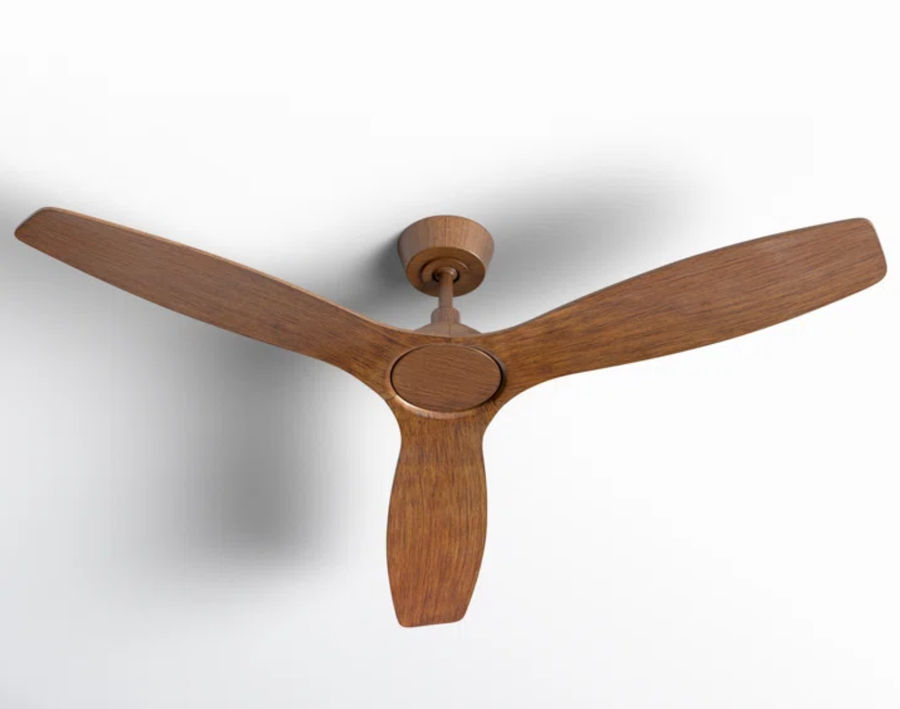52" Willow 3 - Blade Standard Ceiling Fan with Remote Control added by Preston Houser