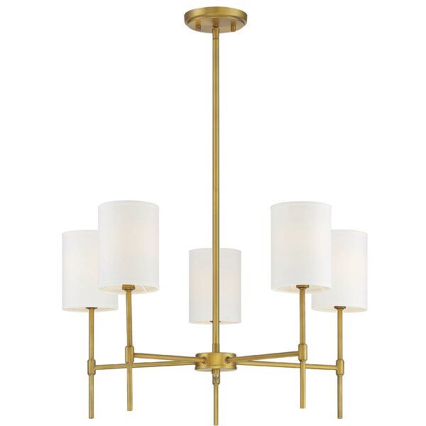 Elijah 5 Light Metal Dimmable Chandelier added by Allison Keach