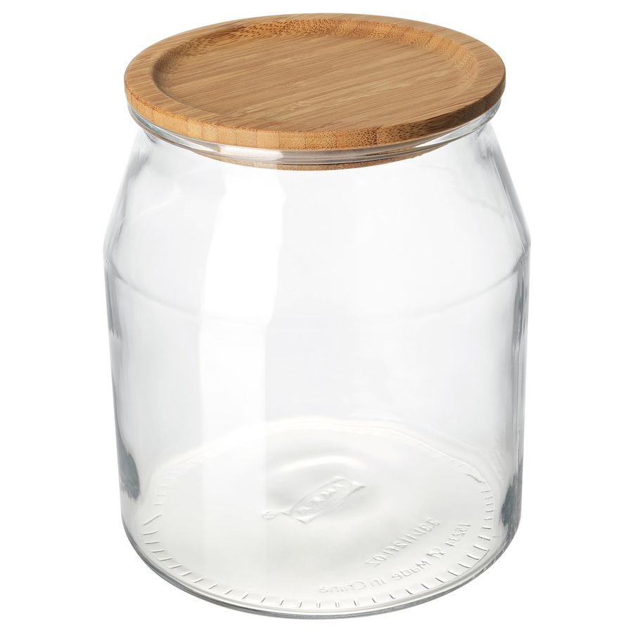 IKEA 365+ Jar with lid, glass/bamboo, 112 oz - IKEA added by Kacey Dillier