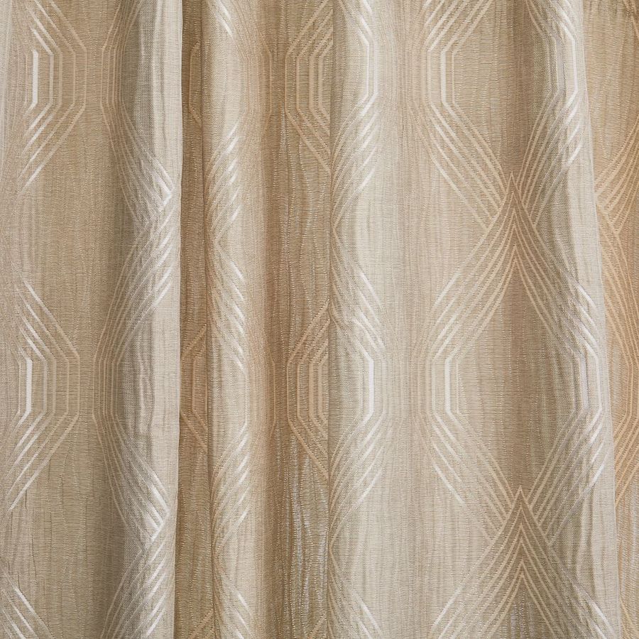 Linear Lattice Jacquard Curtain - Sable added by Alex Minchow