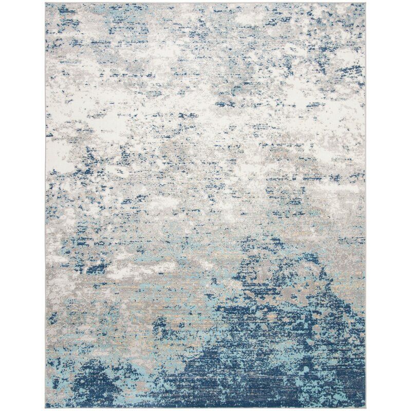 N'Keal Abstract Light Gray/Blue Area Rug added by chelsea thompson