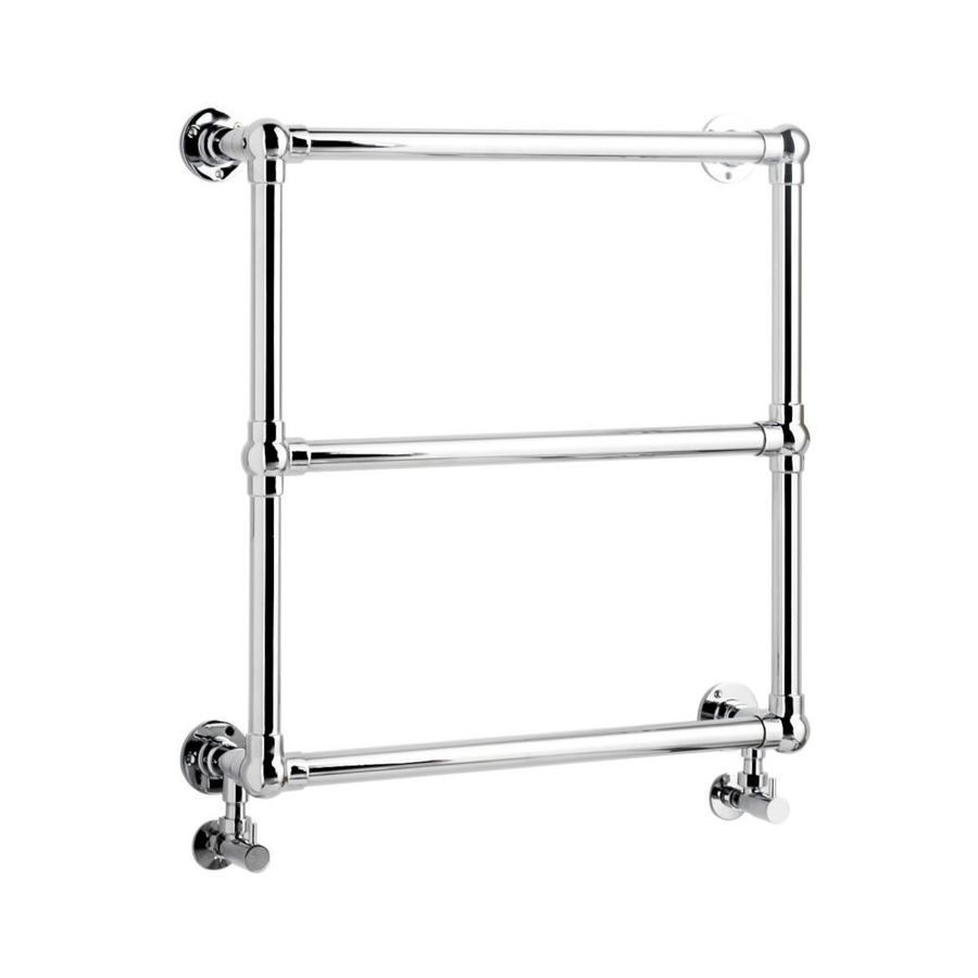 Milano Derwent - Chrome Traditional Minimalist Heated Towel Rail - 680mm x 673mm added by Orian English