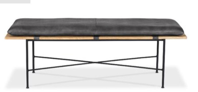 Renley Genuine Leather Bench | AllModern added by Leah Kouba